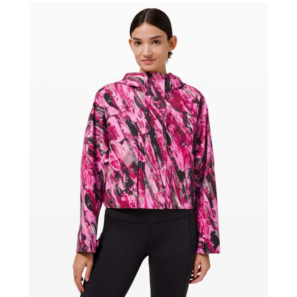 Lululemon Rain Chaser Jacket Incentive Multi Size 10 Waterproof